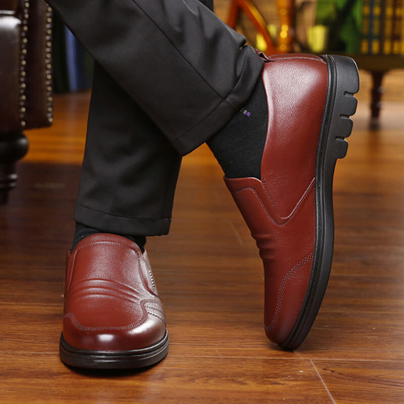SaintGarnier™ | Men’s Leather Slip-On Office Shoes