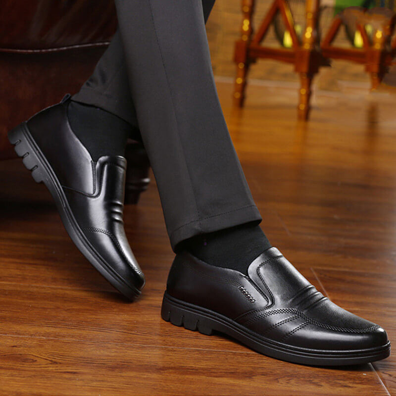 SaintGarnier™ | Men’s Leather Slip-On Office Shoes