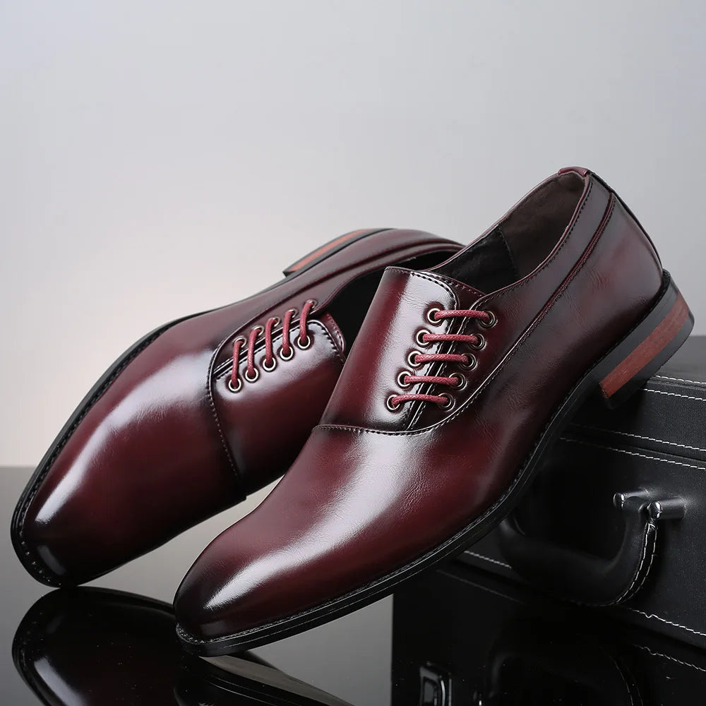 SaintGarnier™ | Men’s Side-Lace Oxford Shoes