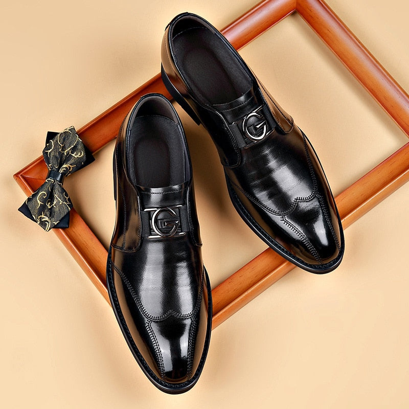 SaintGarnier™ | Men’s Classic Leather Dress Shoes