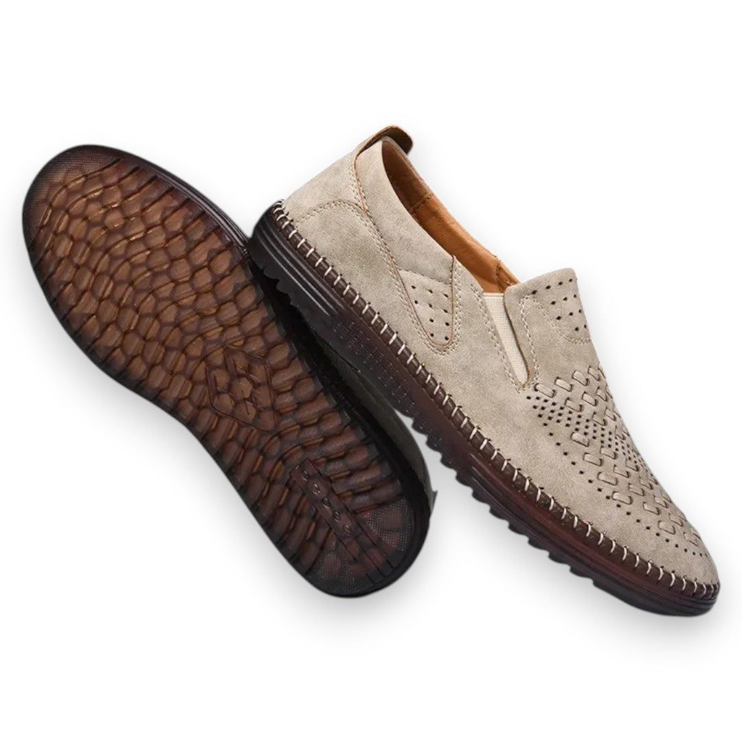 SaintGarnier™ | Étienne Perforated Slip-Ons