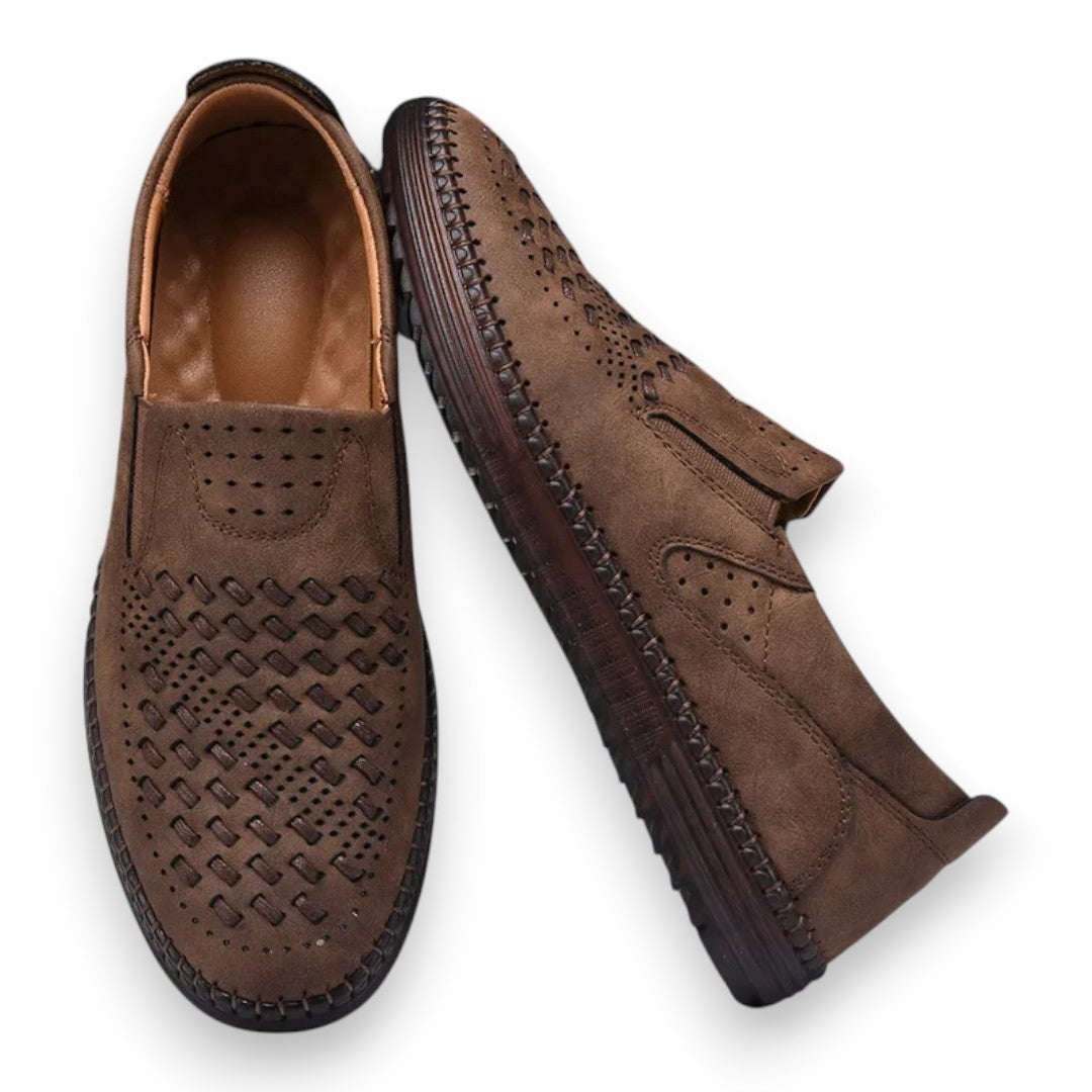SaintGarnier™ | Étienne Perforated Slip-Ons