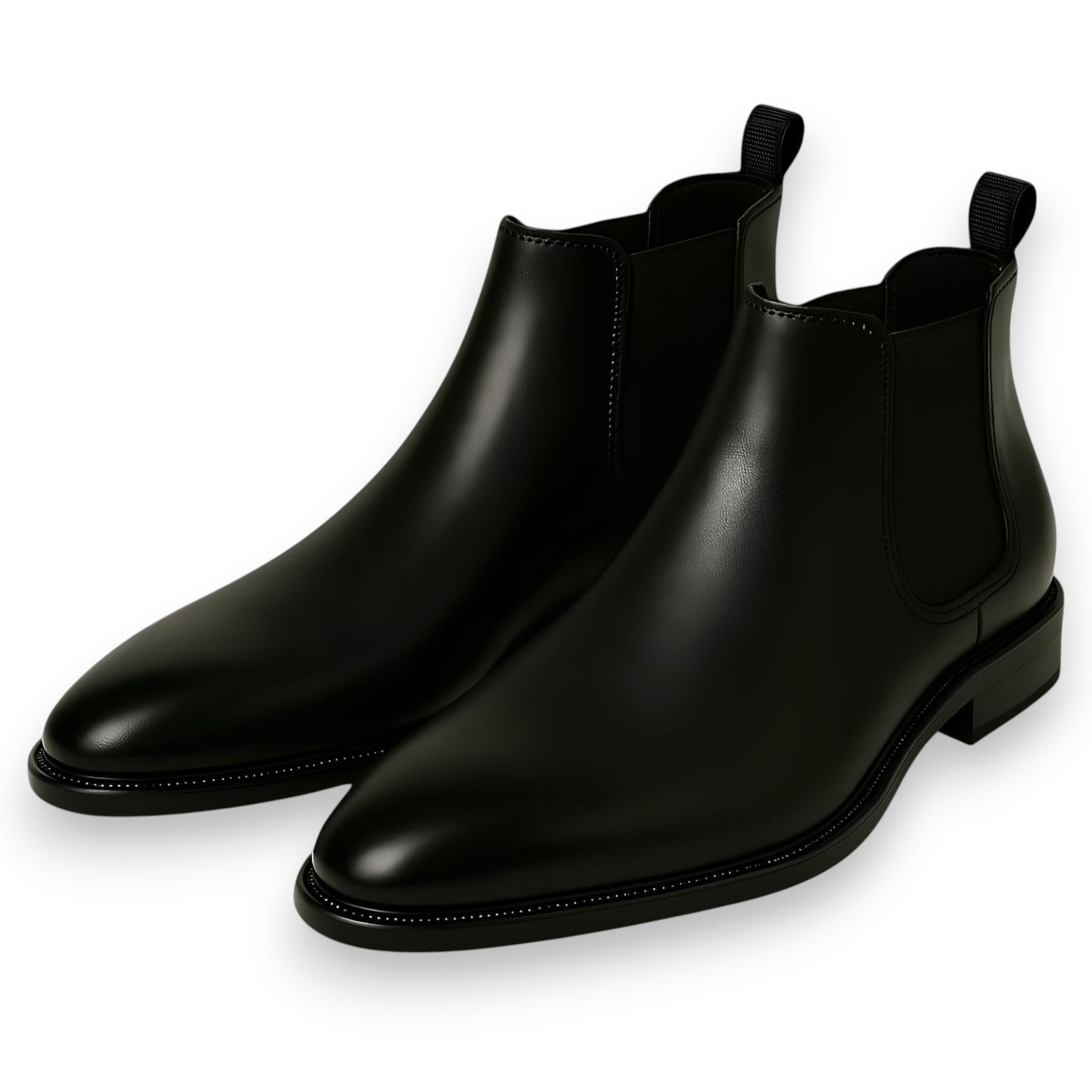 SaintGarnier™ | Men’s Polished Leather Chelsea Boots