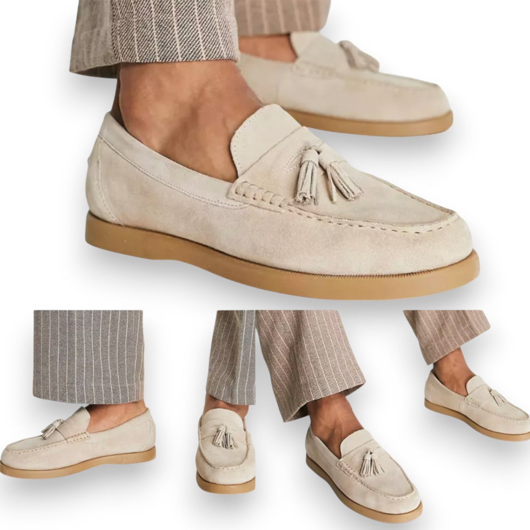 SaintGarnier™ | Perrin Suede Loafers with Tassels