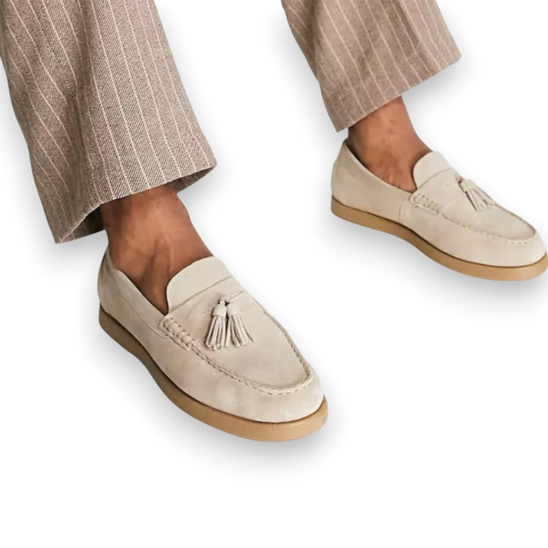 SaintGarnier™ | Perrin Suede Loafers with Tassels