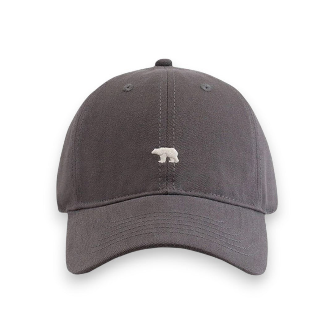 SaintGarnier™ | Polar Bear Embroidered Cap – Subtle Character, Everyday Comfort
