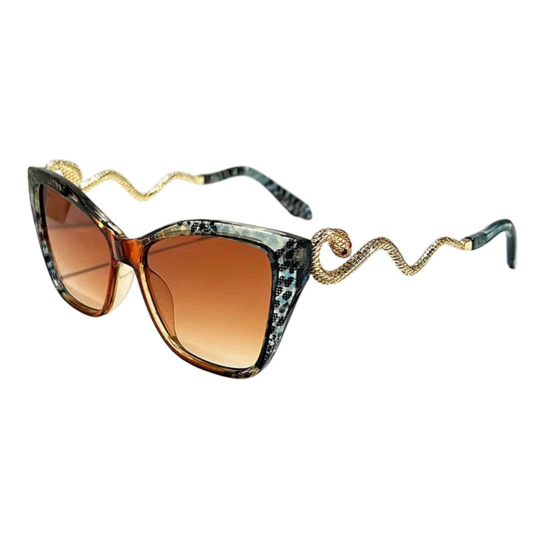 SaintGarnier™ | Serpentina Cat-Eye Sunglasses – Bold Luxury Redefined