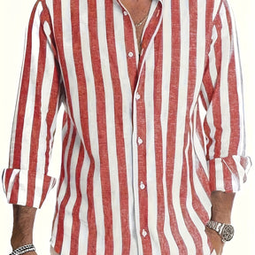 SaintGarnier™ | Barreau Striped Linen-Cotton Shirt