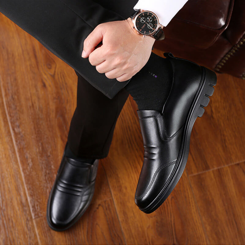 SaintGarnier™ | Men’s Leather Slip-On Office Shoes