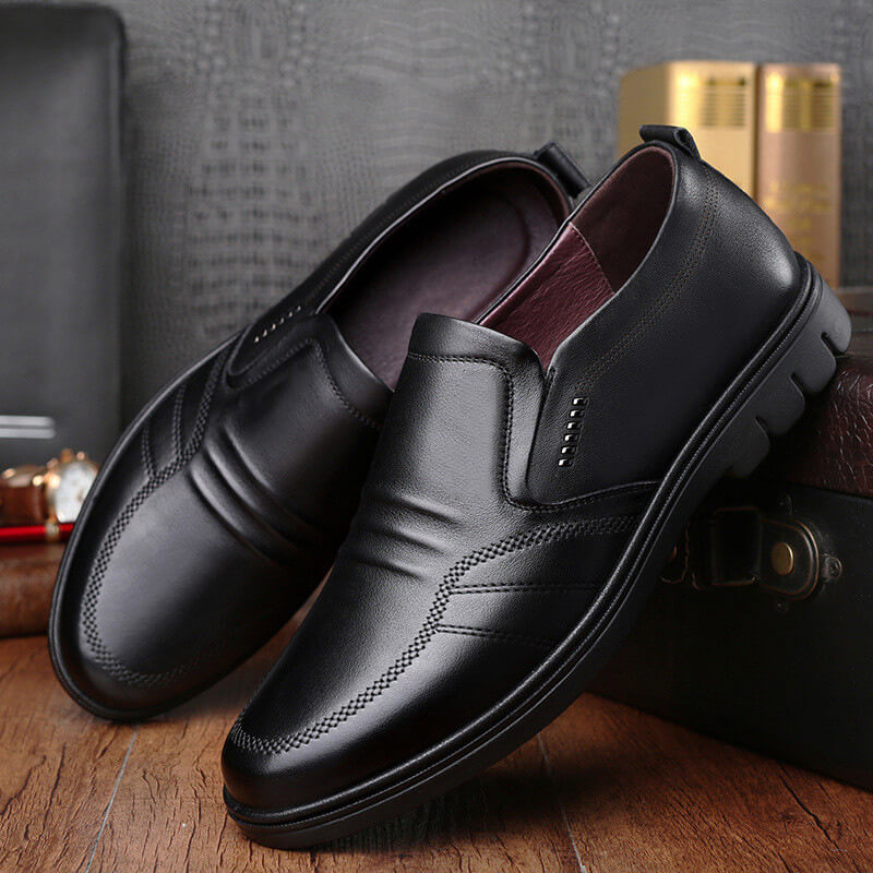 SaintGarnier™ | Men’s Leather Slip-On Office Shoes