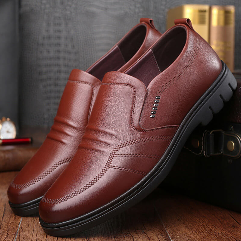 SaintGarnier™ | Men’s Leather Slip-On Office Shoes
