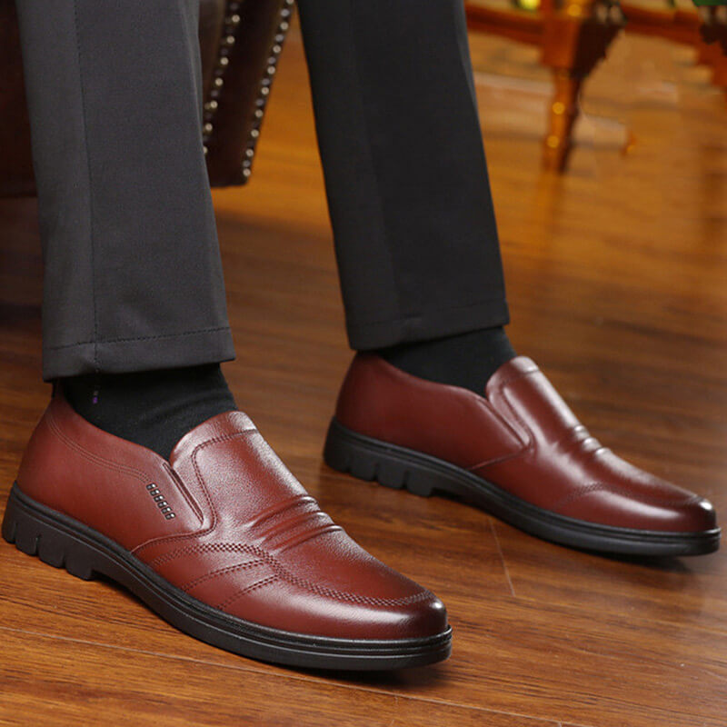 SaintGarnier™ | Men’s Leather Slip-On Office Shoes
