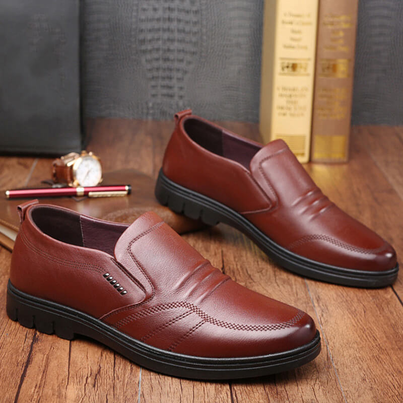 SaintGarnier™ | Men’s Leather Slip-On Office Shoes