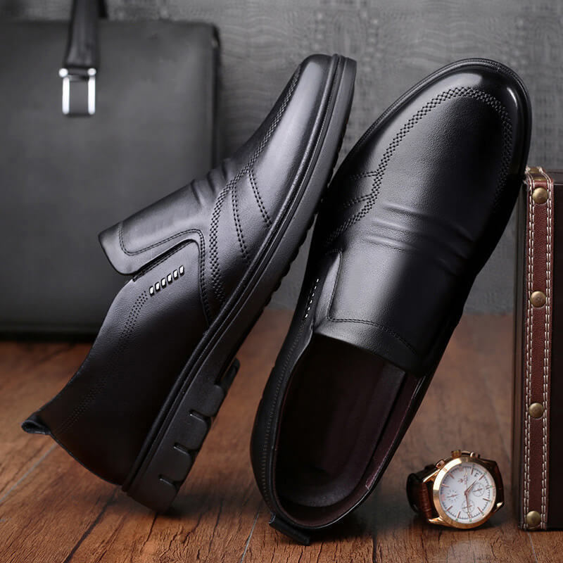 SaintGarnier™ | Men’s Leather Slip-On Office Shoes