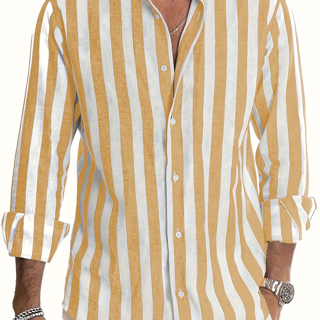 SaintGarnier™ | Barreau Striped Linen-Cotton Shirt