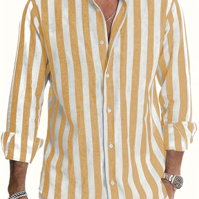 SaintGarnier™ | Barreau Striped Linen-Cotton Shirt