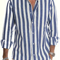 SaintGarnier™ | Barreau Striped Linen-Cotton Shirt