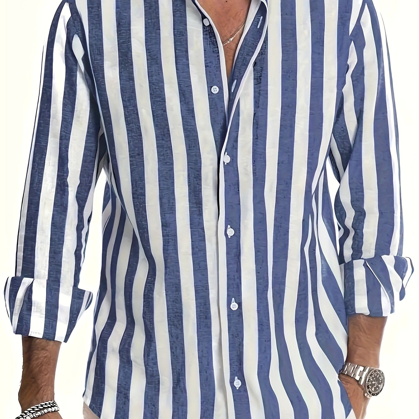 SaintGarnier™ | Barreau Striped Linen-Cotton Shirt