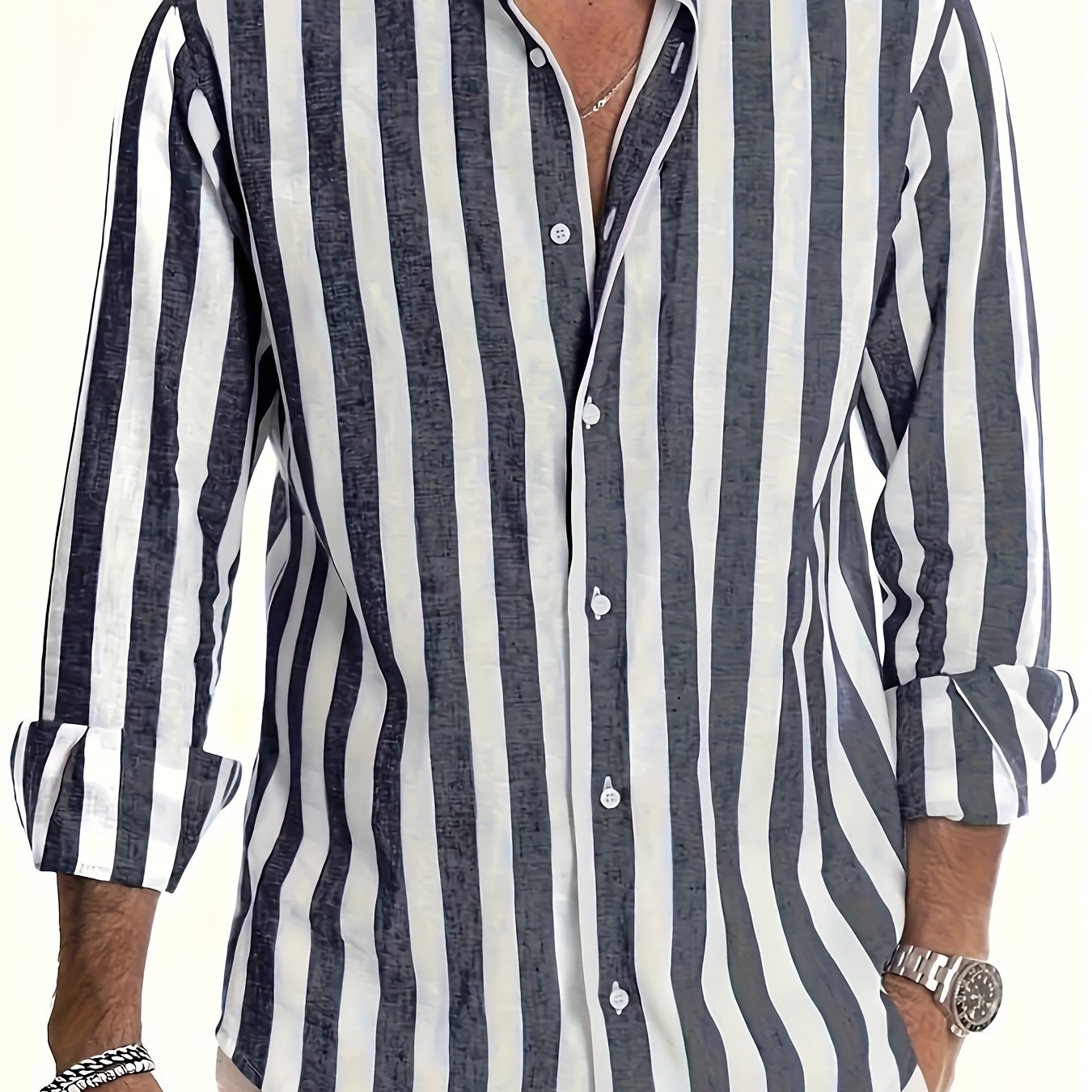 SaintGarnier™ | Barreau Striped Linen-Cotton Shirt