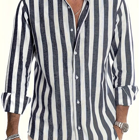 SaintGarnier™ | Barreau Striped Linen-Cotton Shirt