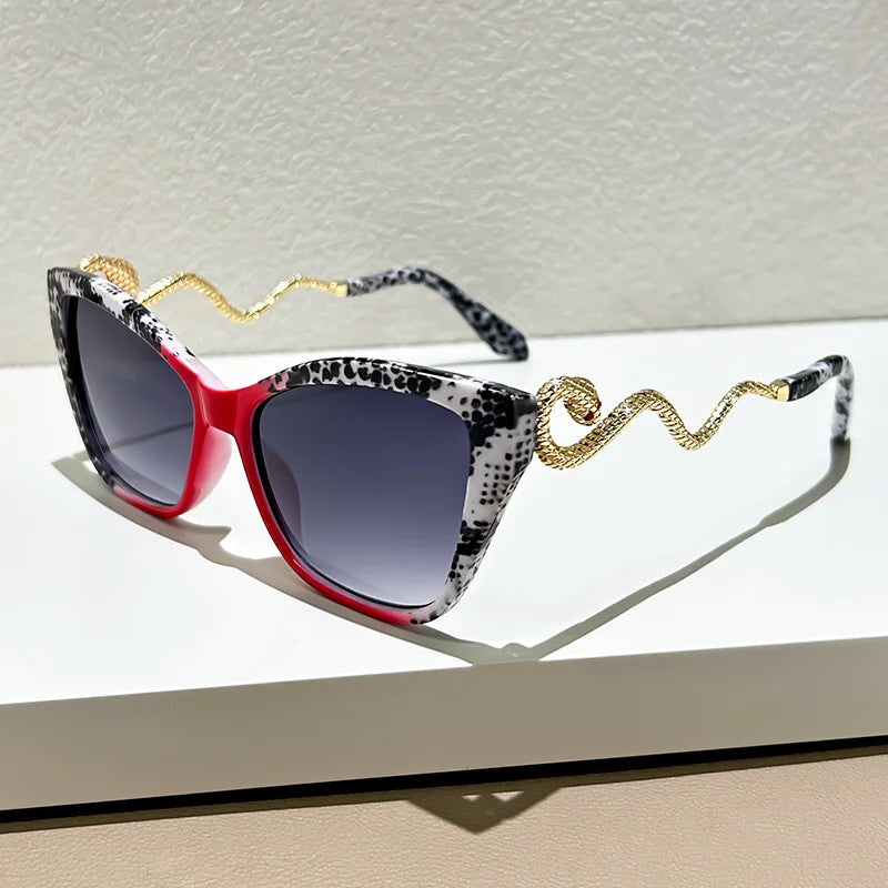 SaintGarnier™ | Serpentina Cat-Eye Sunglasses – Bold Luxury Redefined