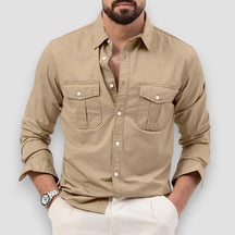 SaintGarnier™ | Pascal Utility Cotton Shirt – Versatile Everyday Style