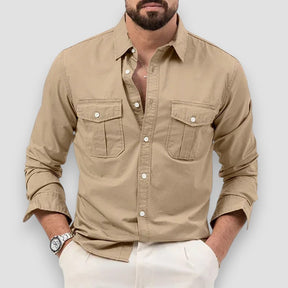 SaintGarnier™ | Pascal Utility Cotton Shirt – Versatile Everyday Style