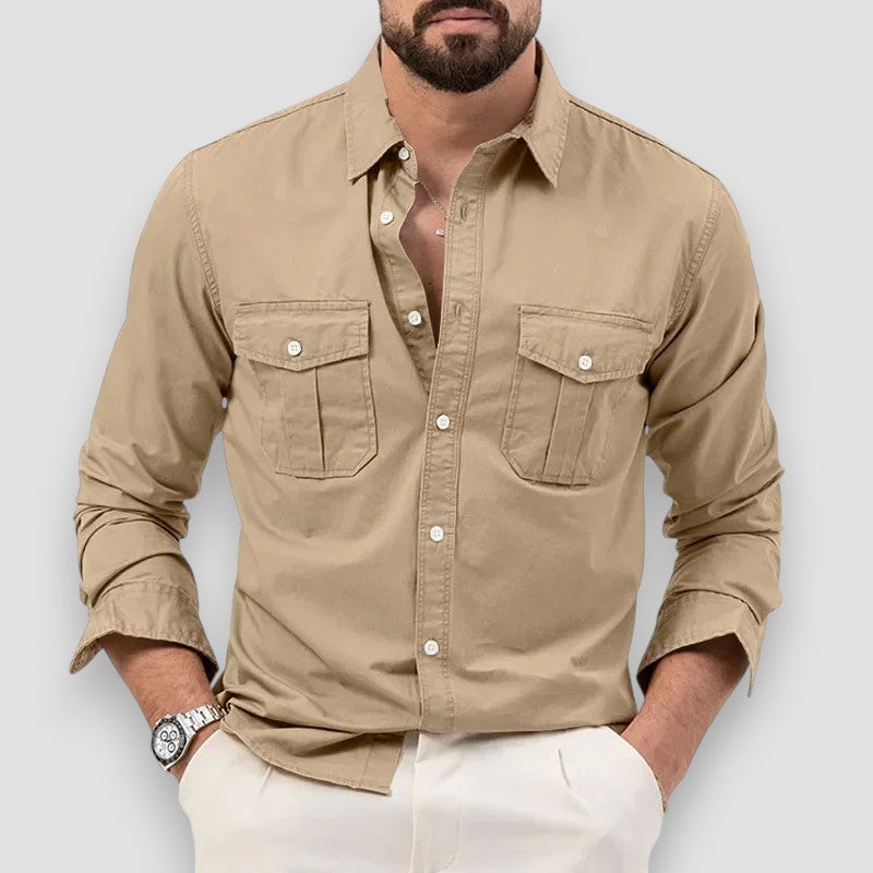 SaintGarnier™ | Pascal Utility Cotton Shirt – Versatile Everyday Style