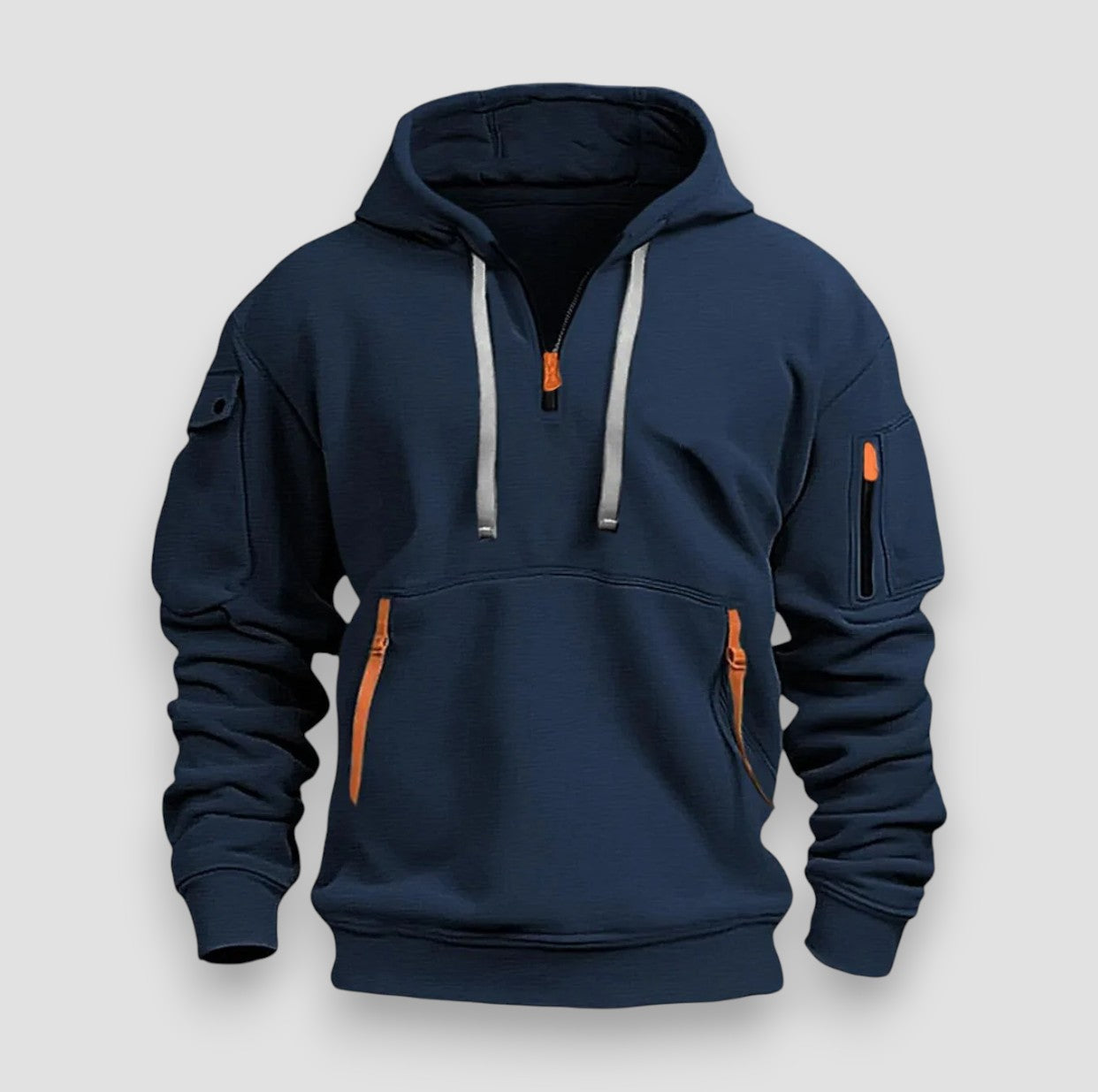 SaintGarnier™ Antoine – Men’s Half Zip Fleece Hoodie