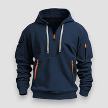 SaintGarnier™ Antoine – Men’s Half Zip Fleece Hoodie
