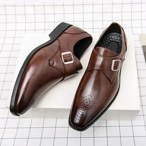 SaintGarnier™ | Vincent Men’s Dress Shoes with Modern Buckle