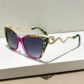 SaintGarnier™ | Serpentina Cat-Eye Sunglasses – Bold Luxury Redefined