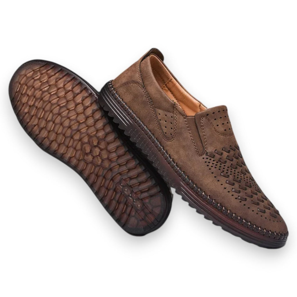 SaintGarnier™ | Étienne Perforated Slip-Ons