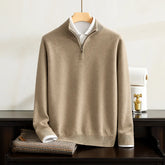 SaintGarnier™ | Alpine Cashmere Quarter-Zip Pullover