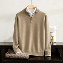 SaintGarnier™ | Alpine Cashmere Quarter-Zip Pullover