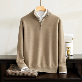 SaintGarnier™ | Alpine Cashmere Quarter-Zip Pullover