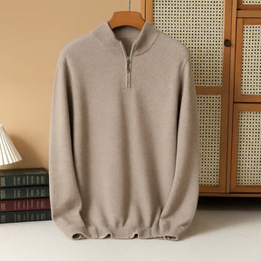 SaintGarnier™ | Alpine Cashmere Quarter-Zip Pullover