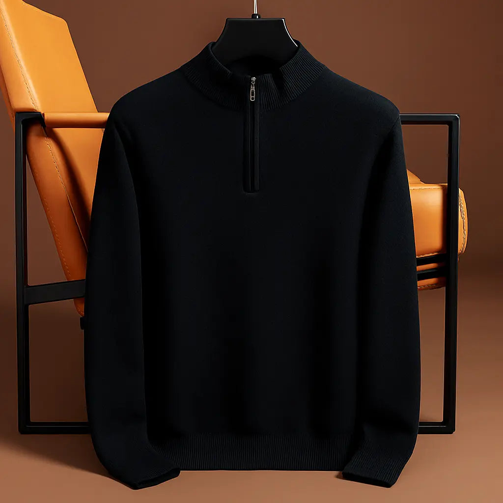 SaintGarnier™ | Alpine Cashmere Quarter-Zip Pullover