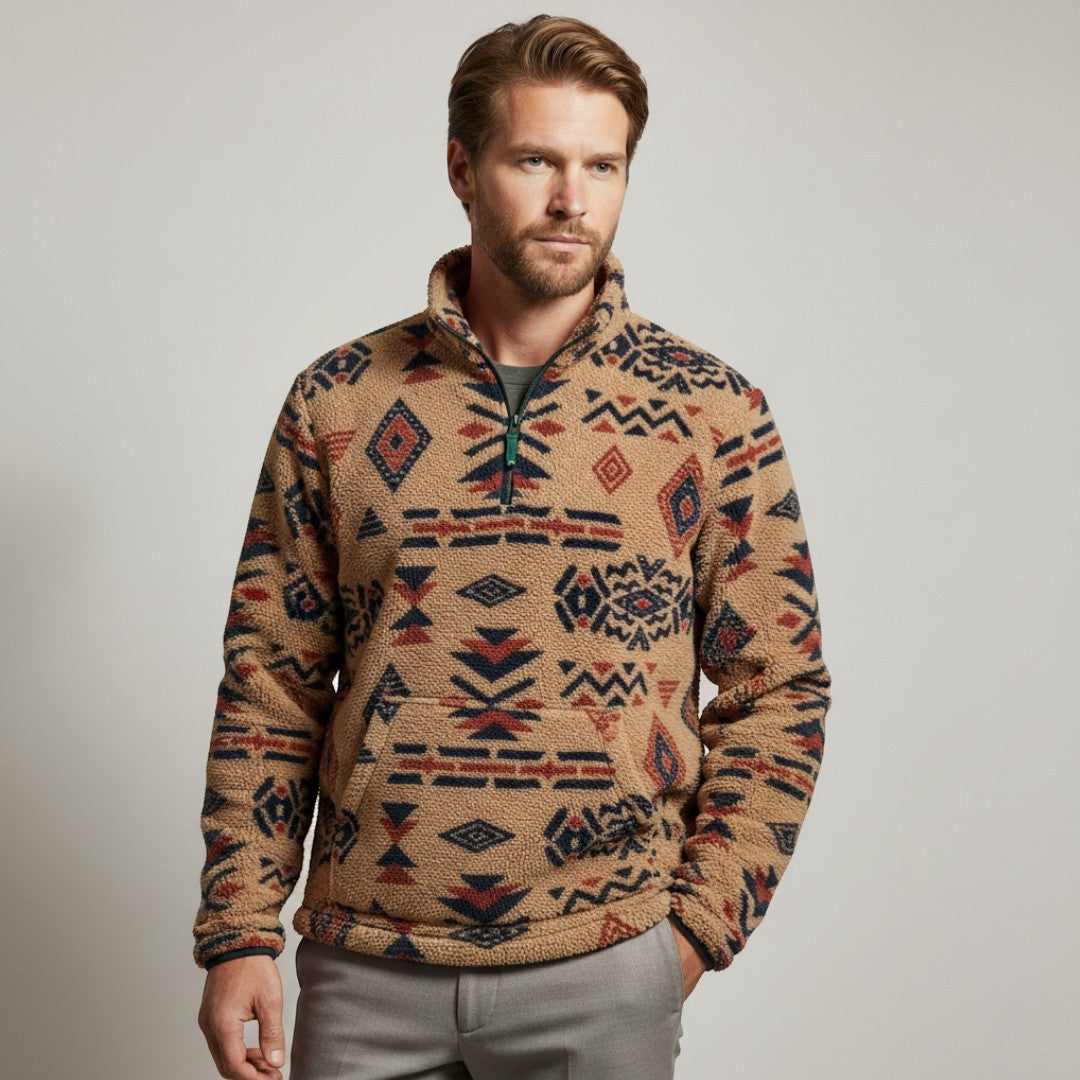 SaintGarnier™ | Andes Patterned Sweatshirt – Bold Heritage Style