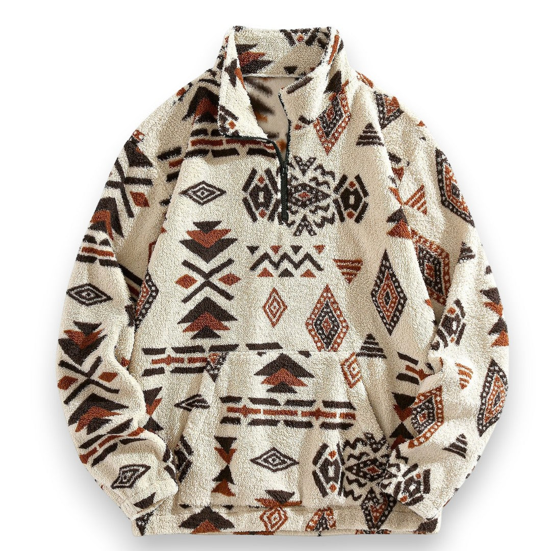 SaintGarnier™ | Andes Patterned Sweatshirt – Bold Heritage Style