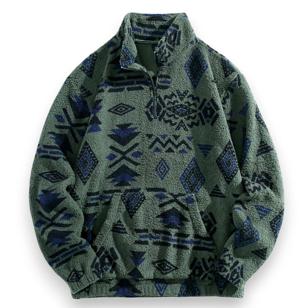 SaintGarnier™ | Andes Patterned Sweatshirt – Bold Heritage Style