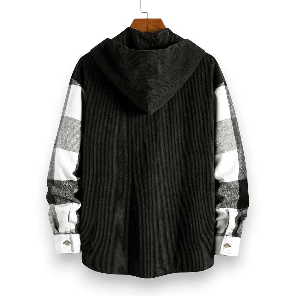 SaintGarnier™ | Aspen Plaid Hooded Overshirt – Winter Casual