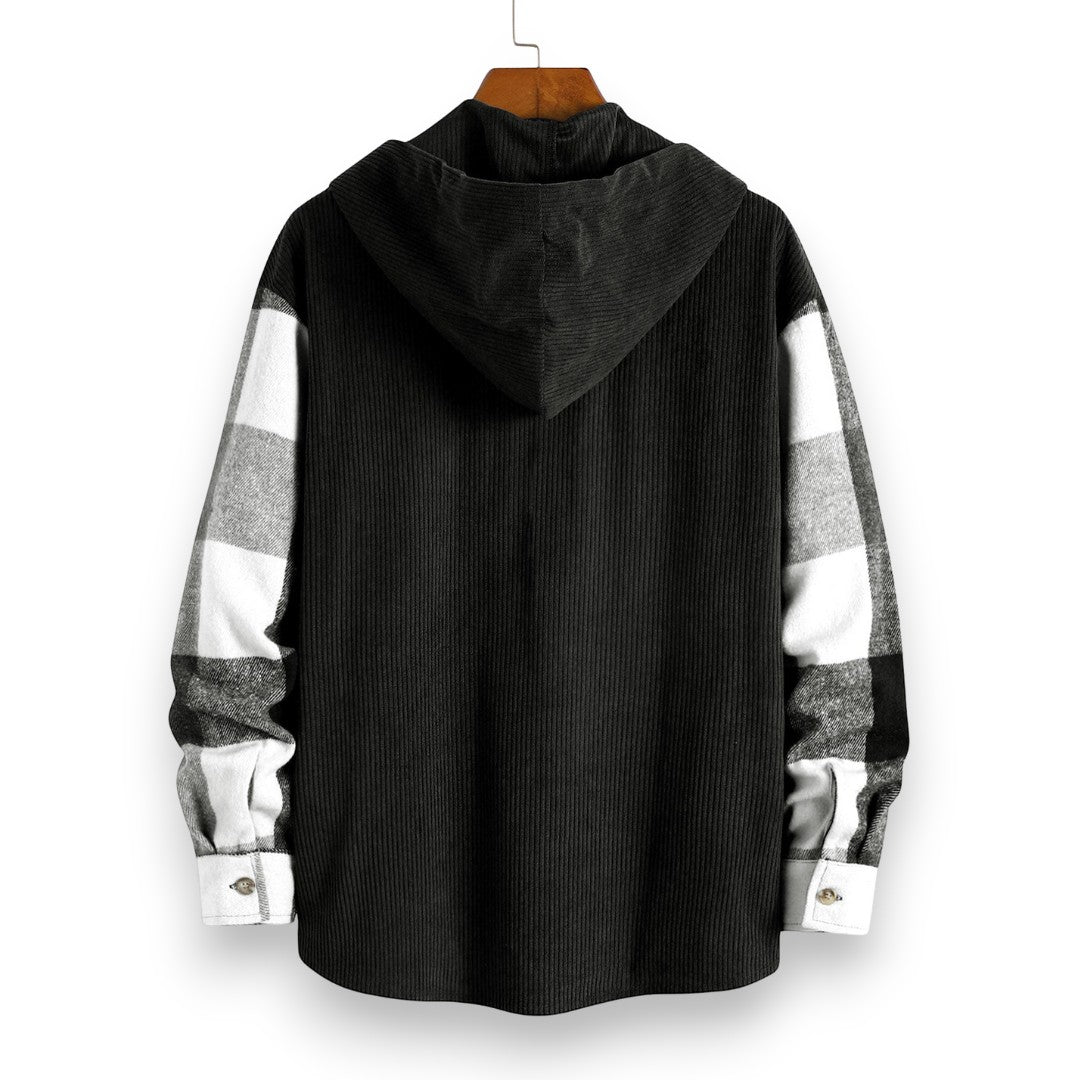 SaintGarnier™ | Aspen Plaid Hooded Overshirt – Winter Casual