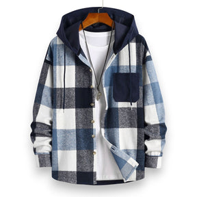 SaintGarnier™ | Aspen Plaid Hooded Overshirt – Winter Casual