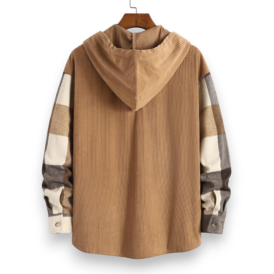 SaintGarnier™ | Aspen Plaid Hooded Overshirt – Winter Casual