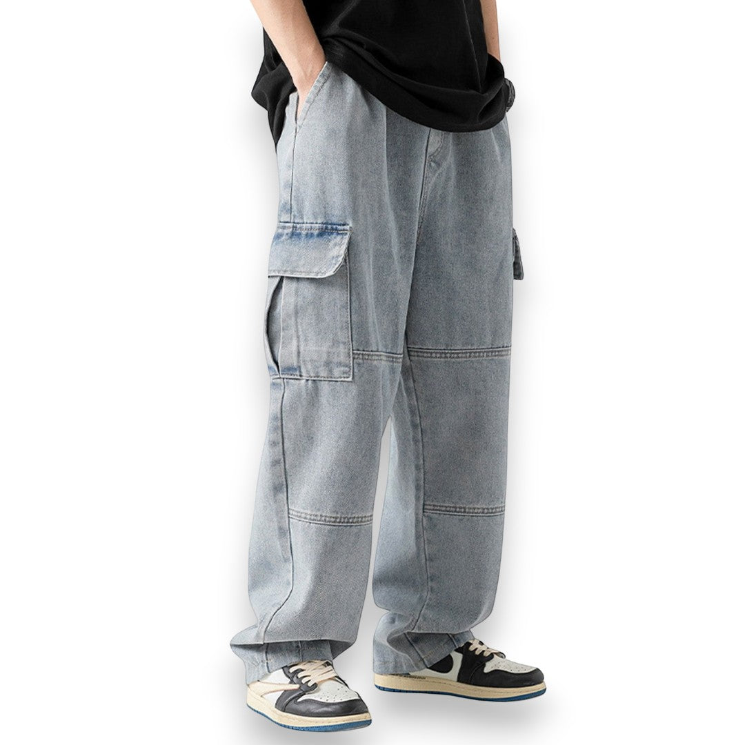 SaintGarnier™ | Atlas Wide-Leg Cargo Jeans