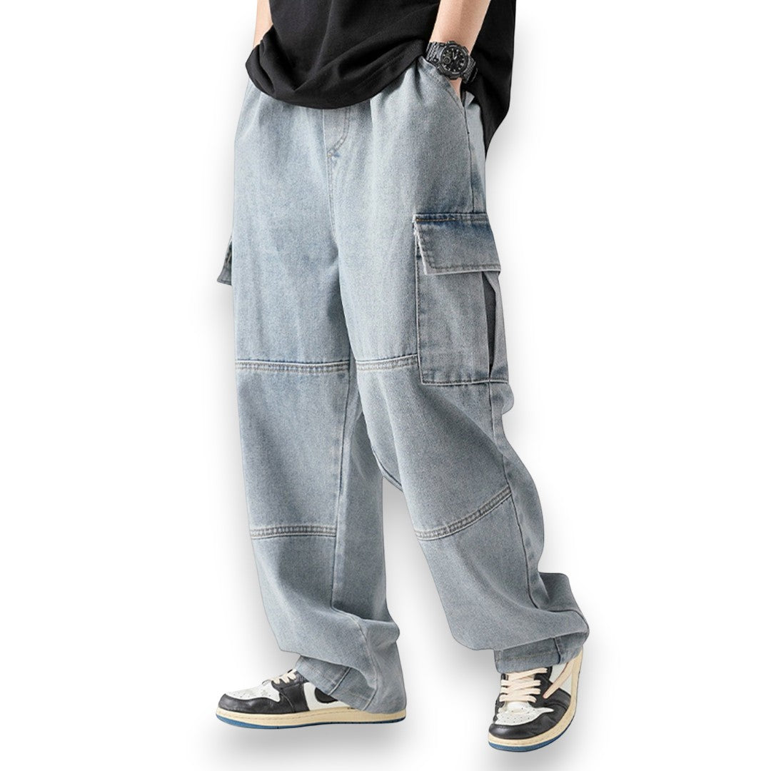 SaintGarnier™ | Atlas Wide-Leg Cargo Jeans