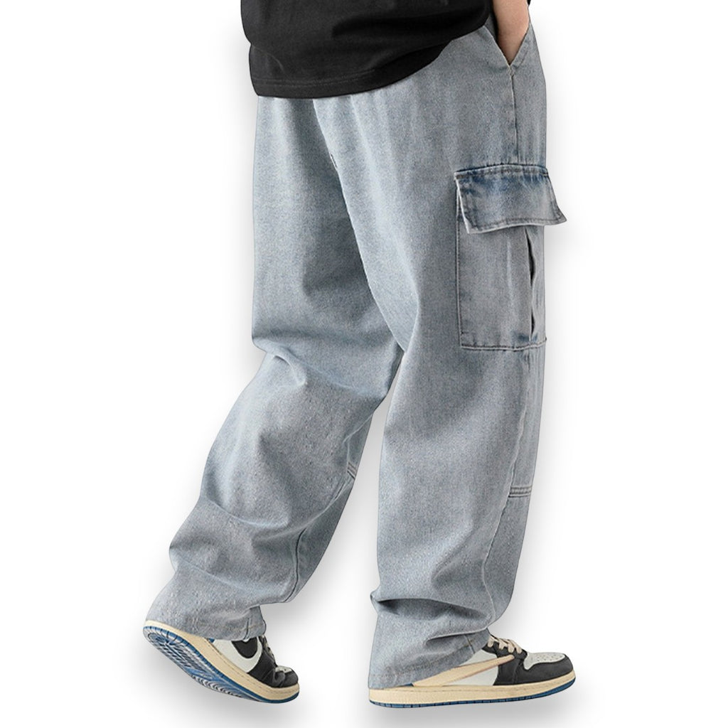 SaintGarnier™ | Atlas Wide-Leg Cargo Jeans