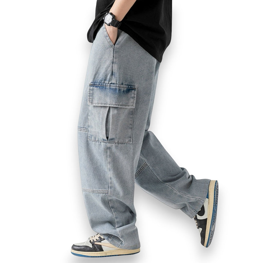 SaintGarnier™ | Atlas Wide-Leg Cargo Jeans