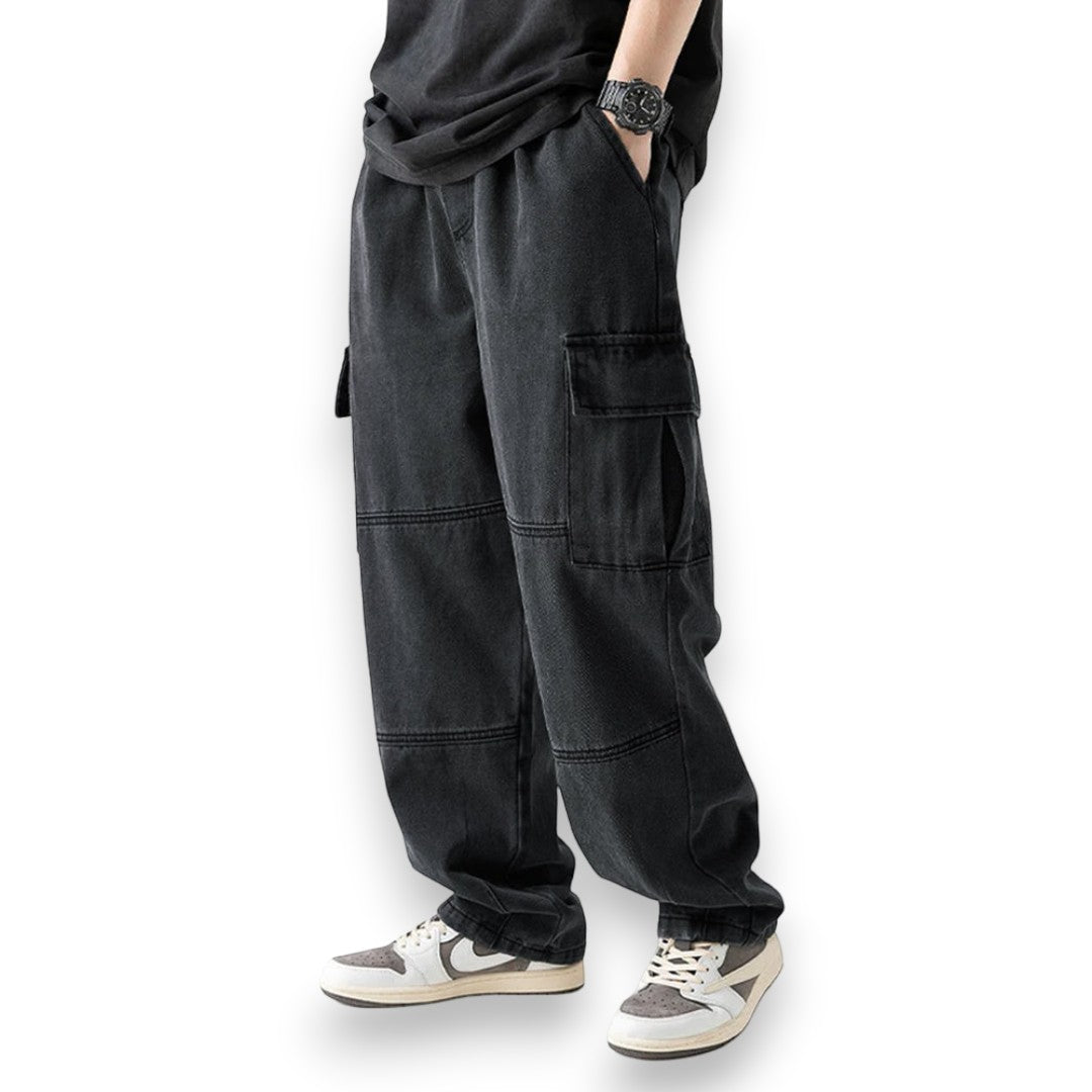 SaintGarnier™ | Atlas Wide-Leg Cargo Jeans